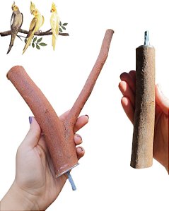 Kit 2 Poleiros Naturais