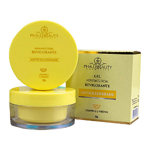 Gel Hidratante facial revigorante antioleosidade Pharllebeauty
