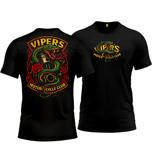 Camiseta Moto Vipers Motor MC Mamba Motors