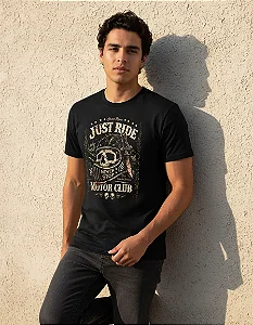 Camiseta Moto Just Ride Motor MC Mamba Motors