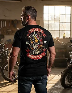 Camiseta Motor Bikers Club Motorcycle Mamba