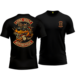 CAMISETA MOTOR LONE WOLF MOTORCYCLES MAMBA