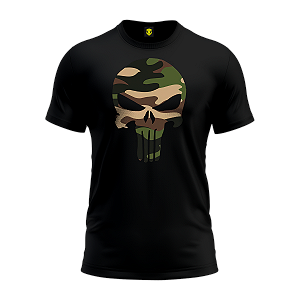 Camiseta Punisher Unit Camuflada Multican