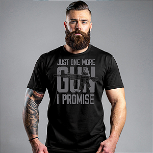 Camiseta Militar Just One More Gun I Promise