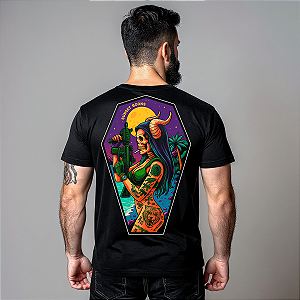 Camiseta Sunset Goons – Tropical Skull Operator - Mamba Army