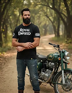 Camiseta Royal Enfield Mamba Army British Iron