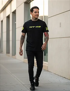 Camiseta yamaha mt 03 verde