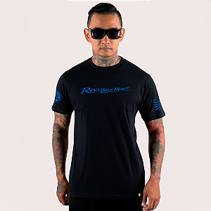 Camiseta yamaha revs your heart azul