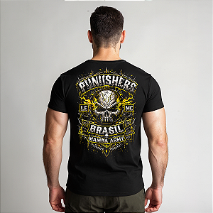 Camiseta Motorcycle Punisher Brasil MC LE - Law Enforcement Motor Club