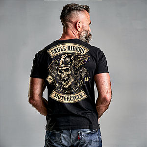 Camiseta Motorcycle MC 1% Skull Riders