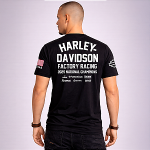 Camiseta Harley Davidson Factory Racing National Champions 2025