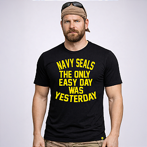 Camiseta Militar Tradicional Navy Seals The Only Easy Day Was