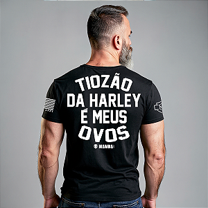 Camiseta Mamba Army Tiozão da Harley é Meus Ovos