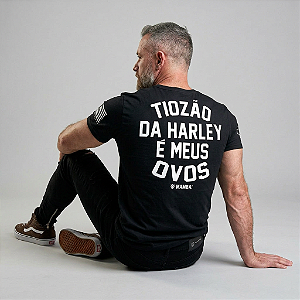 Camiseta Mamba Army Tiozão da Harley é Meus Ovos