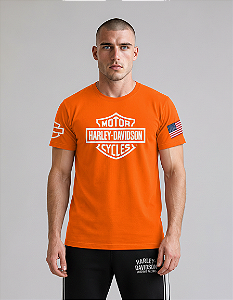 Camiseta Harley Davidson Factory Racing Laranja