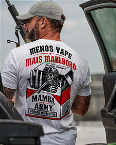 Camiseta Mamba Army Menos Vape Mais Marlboro