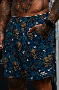 Short Mamba Jungle Warfare – Bermuda Masculina Tactel Estampada