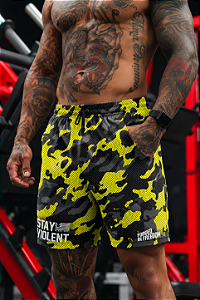Short Mamba Stay Violent – Bermuda Masculina Tactel Camuflada