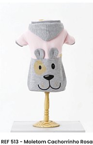 Roupa Para Cachorro Casaco Moletom Cachorrinho Rosa Ref. 513 - PERICÃO
