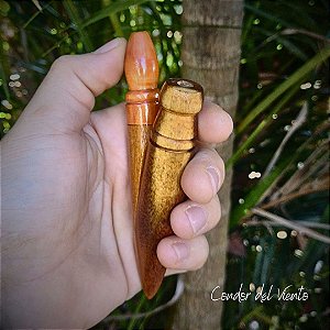 Kuripe de Madeira com Ponta de Nó de Pinho