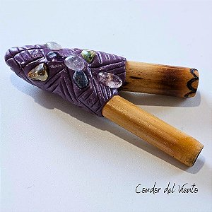 Kuripe em Bambu - Roxo