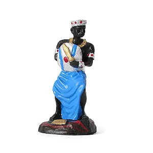 Orixá Ogum em Miniatura 9cm - Guerreiro Protetor