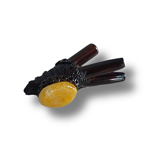 Kuripe Duplo com Cristal Solar – Arte e Medicina Ancestral