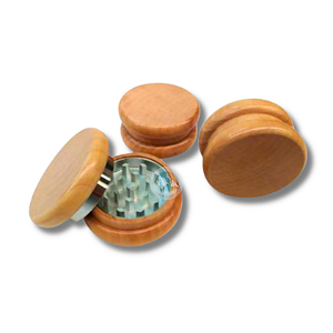 Dichavador de Madeira e Metal Liso – 50mm – 2 Partes