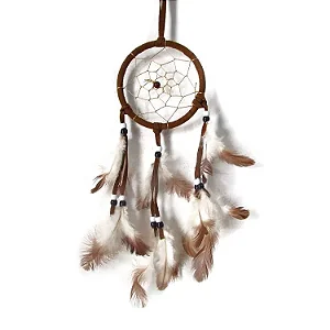 Filtro dos Sonhos Marrom Claro 10cm