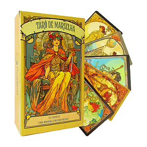 Tarô de Marselha - 78 Cartas com Manual em Português
