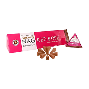 Incenso Cascata Indiano Piramide Golden Nag Rose Cone - Energia do Amor