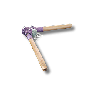 Tepi em V | Roxo com Quartzo Verde | Condor Del Viento