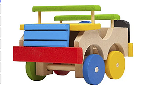 Brinquedo De Madeira Mdf Carro Carrinho Jipe Jeep Colorido