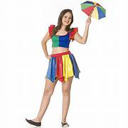 Fantasia Frevo Feminino Adulto Com Guarda Chuva
