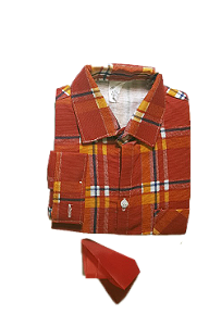 Camisa Xadrez Bebê Flanelada 12 A 18 Meses Fantasia Junina