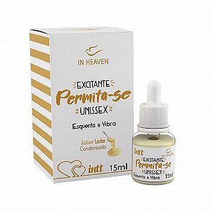 PERMITA-SE GEL EXCITANTE UNISSEX ESQUENTA E VIBRA 15ML INTT