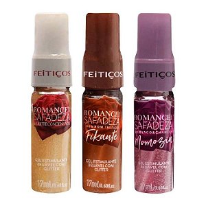 Romance Com Safadeza Gel Beijável Glitter 17Ml Feitiços