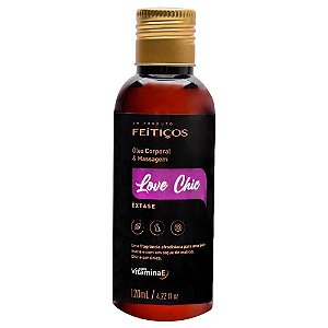 Óleo Corporal Massagem Love Chic Êxtase 120Ml Feitiços