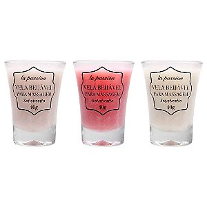 Vela Beijável Massagem La Passion 40G Sofisticatto