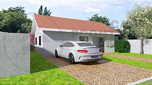 63,81M² - Casa Modelo Peruibe