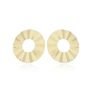 Do Brinco Abaulado (50mm) • Banhado a Ouro 18k