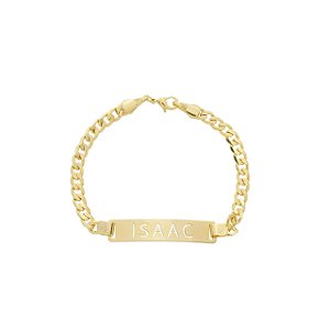 Pulseira Infantil Personalizada • Banhado a Ouro ou Prata