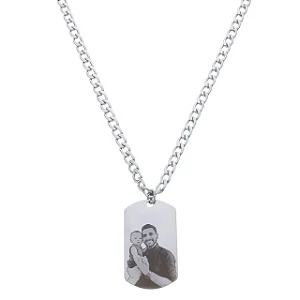 Colar Fotografico Personalizado Inox