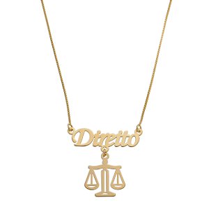 Colar Profissão Nome Personalizado • Banho Ouro ou Prata