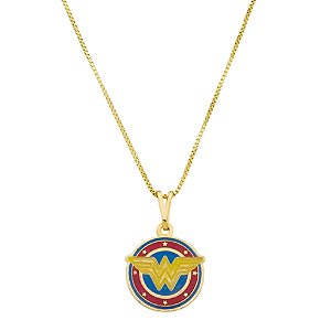 Colar Infantil Simbolo personagem herói • Banho Ouro ou Prata