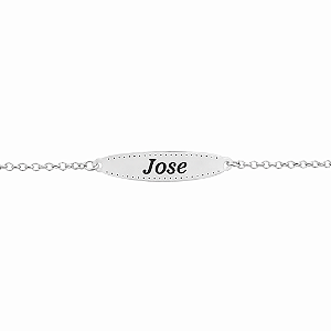 Pulseira Infantil Personalizado • Banhado a Ouro ou Prata