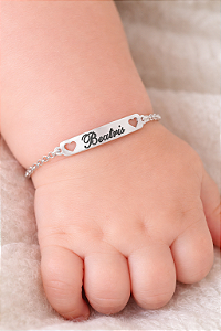 Pulseira Baby Infantil Personalizada • Prata 925