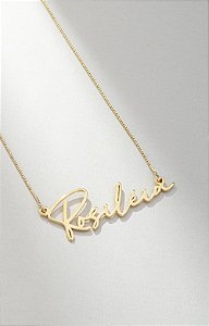 Colar Personalizado com Nome Banhado a Ouro 18K – Delicado e Exclusivo