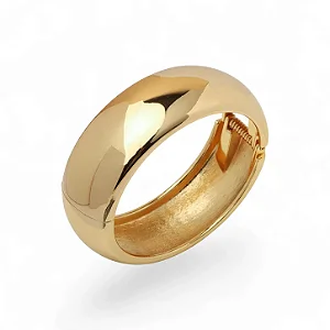 Bracelete Clássico Largo • Banhado a Ouro 18k