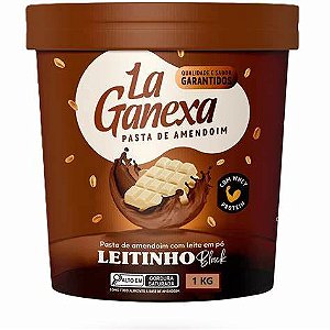 Pasta de Amendoim sabor Leitinho Black com Whey Protein